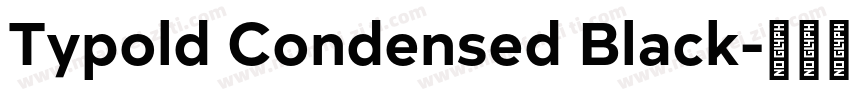Typold Condensed Black字体转换